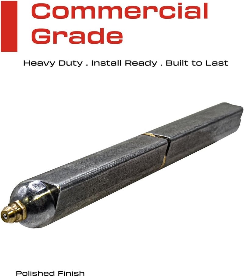 Sidco Supply 7” Inch Weldable Bullet Hinge – Heavy Duty Barrel Hinges – Weld On Gate Hinges – Weldable Door Hinges – Weld BBQ Smoker Hinge – 7.39" Inch x .98" Inch – Heavy Duty Steel Teardrop Body Pin Grease Zerk - Image 1